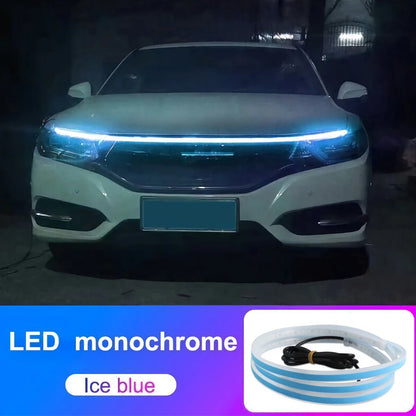 LED Daytime Running Light Strips Car Hood Lights