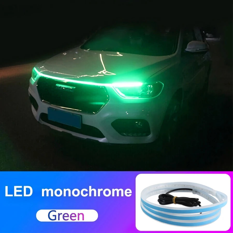 LED Daytime Running Light Strips Car Hood Lights