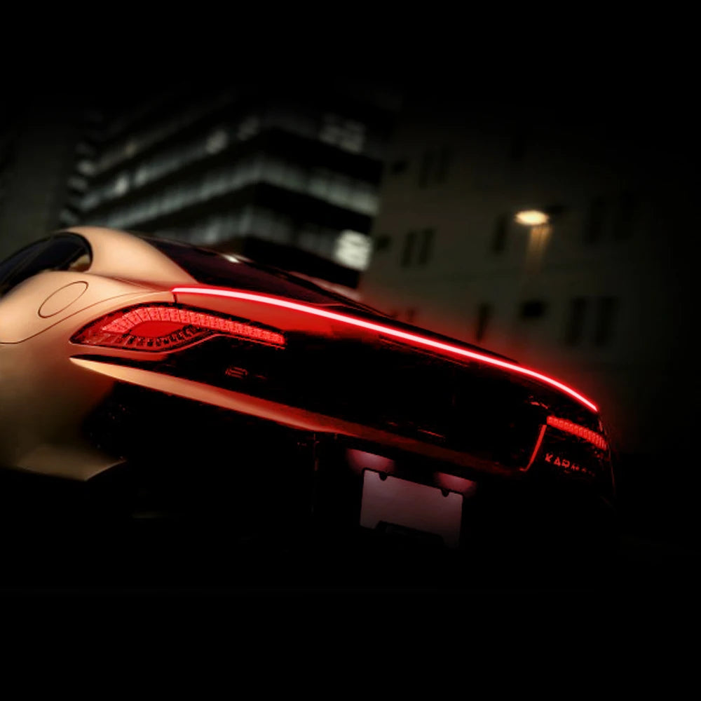 LED Universal Carbon Fiber Spoiler Lip Kit