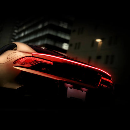 LED Universal Carbon Fiber Spoiler Lip Kit