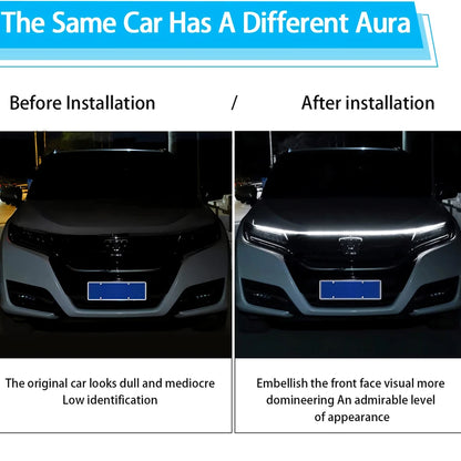 LED Daytime Running Light Strips Car Hood Lights