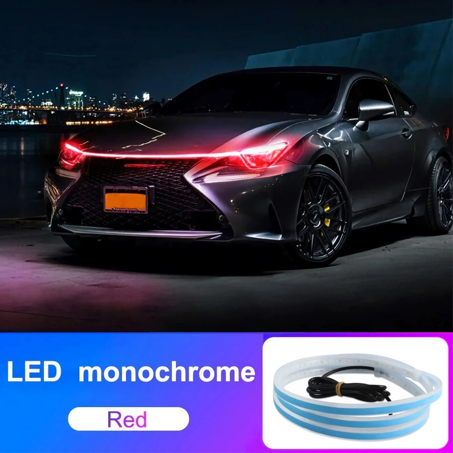 LED Daytime Running Light Strips Car Hood Lights