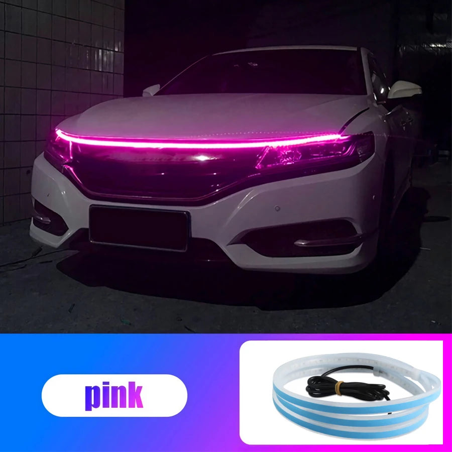 LED Daytime Running Light Strips Car Hood Lights